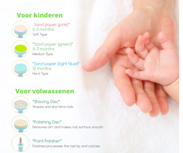 BabySoft™ - Zacht & Veilige Baby Nageltrimmer