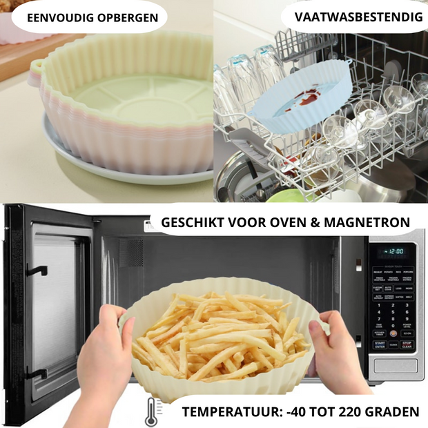 AirClean Pro Siliconen Herbruikbare Bakjes 2+1 GRATIS