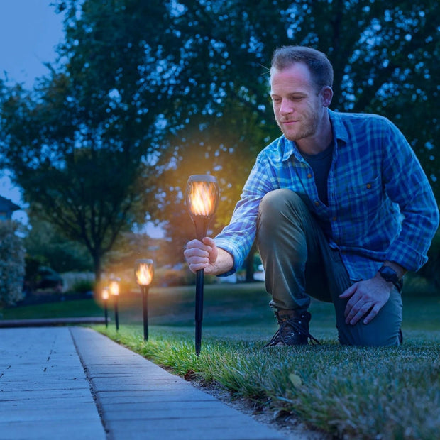 Tuinlamp op zonne-energie